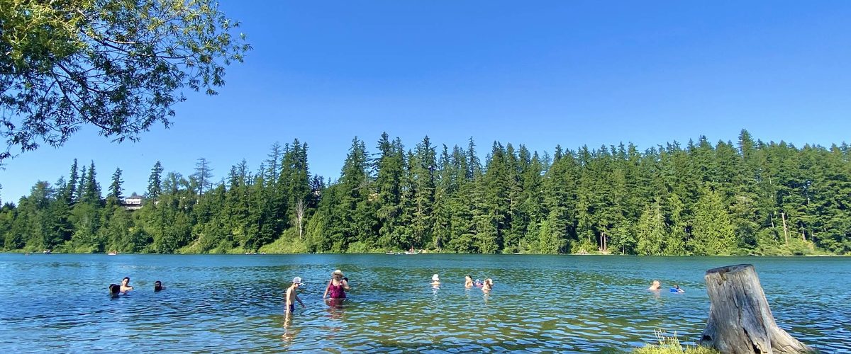 Lake Wilderness, a drive up lake to paddle board near Seattle